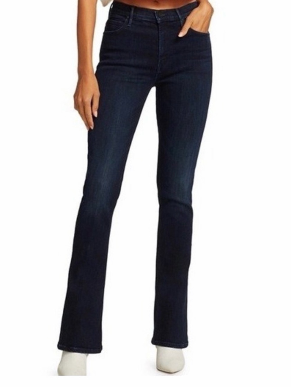 MOTHER Dark Indigo Flare Jeans